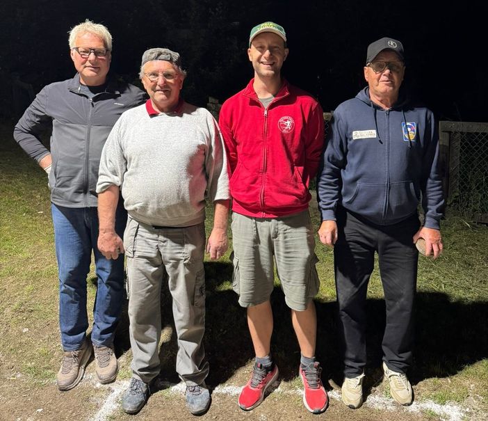 Da sn Fabrizio Requedaz, Pietro Meynet, Thomas Marchesi e Bruno Vaser Da sn Fabrizio Requedaz, Pietro Meynet, Thomas Marchesi e Bruno Vaser