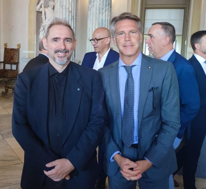 Da dx Emanuele Filiberto e Paolo Fabris