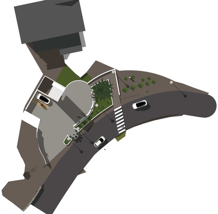 Un nuovo volto per l'ingresso di Charvensod Capoluogo Un nuovo volto per l'ingresso di Charvensod Capoluogo