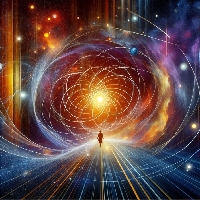 La nuova interpretazione del tempo nella fisica quantistica; viaggio nel tessuto dello spazio-tempo La nuova interpretazione del tempo nella fisica quantistica; viaggio nel tessuto dello spazio-tempo