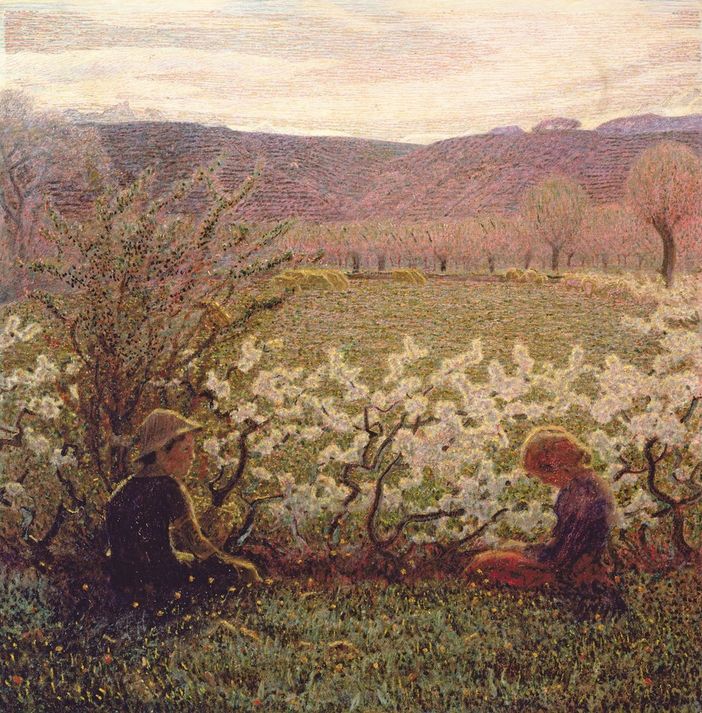 'Prato fiorito', 1900-1903-Giuseppe Pellizza da Volpedo (1868-1907)