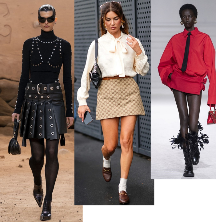 Minigonna e mocassini, la combo perfetta per l’inverno