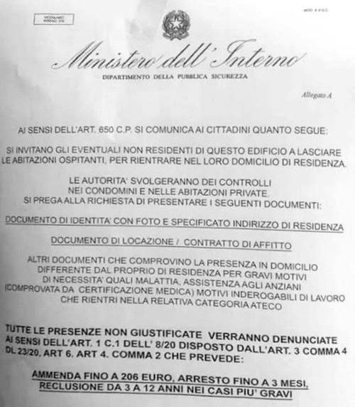 Il finto avviso-truffa che circola in questi giorni anche ad Aosta