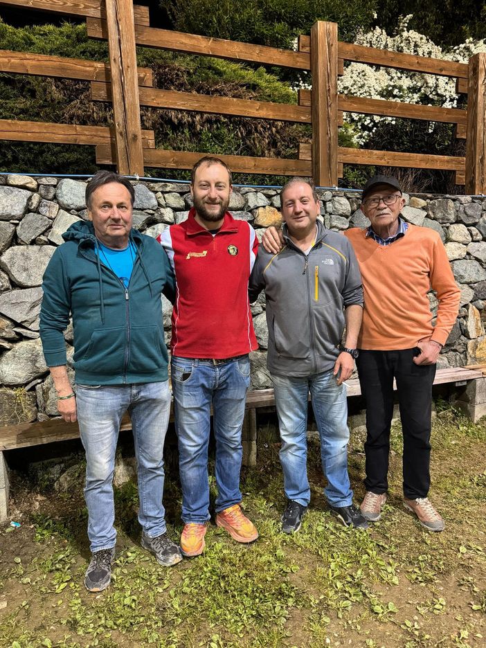 Da sn Vittorio Herin, Thomas Marchesi, Stefano Cout e Bruno Montrosset