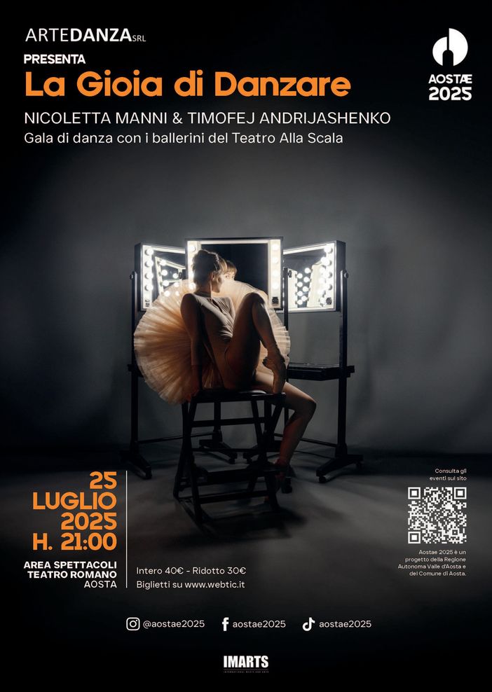 Il Teatro Romano di Aosta si accende per la 'Gioia di Danzare'