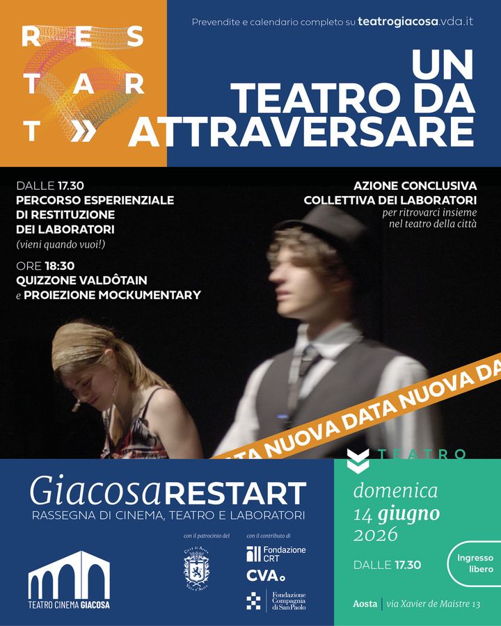 'Giacosa Restart', l’evento finale slitta al 14 giugno 'Giacosa Restart', l’evento finale slitta al 14 giugno