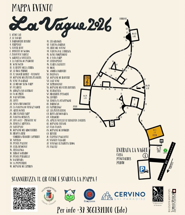 Ecco la mappa de 'La Vague Vins des Montagnes' 2026