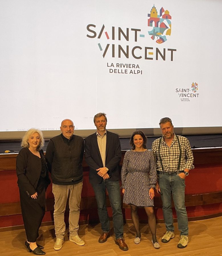 Da sn Laura Agostino, Arnaldo Tranti, Francesco Favre, Francesca Bellotti e Franz Rossi