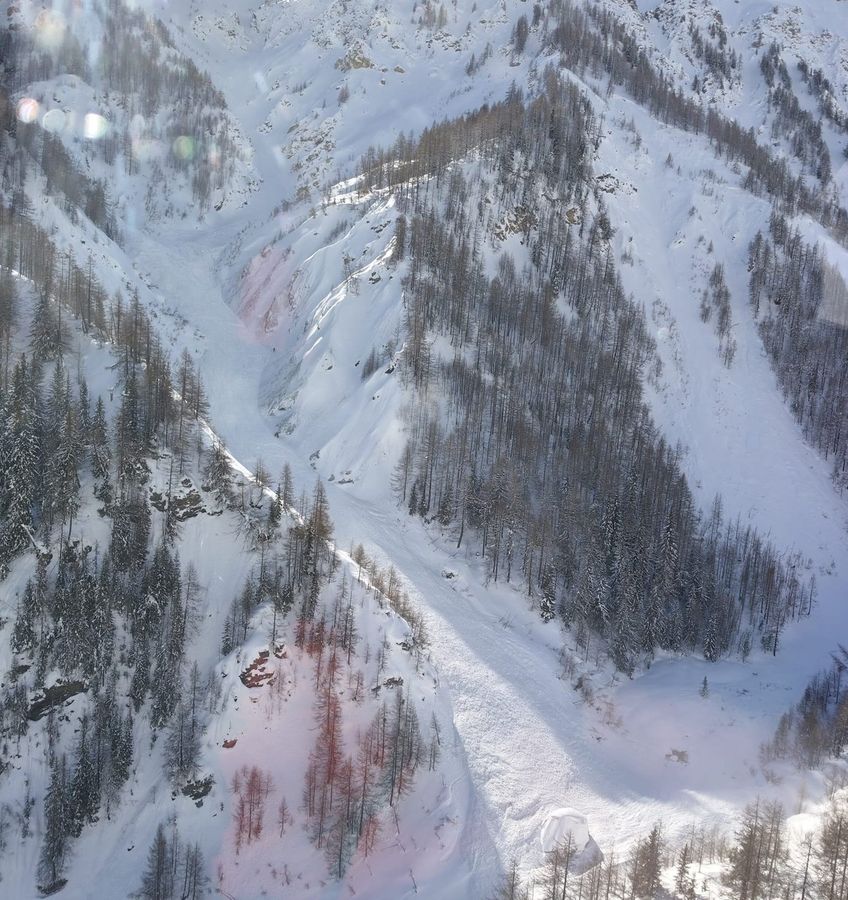 Sciatori investiti da valanga in Val Veny