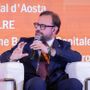 Stefano Aggravi durante il suo intervento a Trento Stefano Aggravi durante il suo intervento a Trento