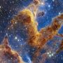 “The Pillars of Creation” by James Webb Space Telescope. Credit: NASA, ESA, CSA, STScI.