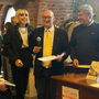 La consegna della pergamena a Marina Rota