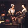 Louise Moillon- Scena al mercato con borseggiatore - 1630 Louise Moillon- Scena al mercato con borseggiatore - 1630