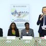 Da sn Patrik Vesan, docente UniVda; Nina Mollé, direttrice Centre de perfectionnement et des stages professionnels; Aline Koné, segretaria generale École Nationale d'Administration e Aldo Cera, direttore Agenzia italiana per la cooperazione allo sviluppo