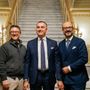 Da sn Giovanni Pellizzeri, Francesco Turcato e Giovanni Baroni