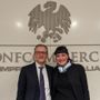 Paolo Ambrosini, presidente di ALI Confcommercio e Clara Acerbi, presidente di ALI Confcommercio VdA Paolo Ambrosini, presidente di ALI Confcommercio e Clara Acerbi, presidente di ALI Confcommercio VdA