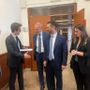 I legali dei ricorrenti e della Giunta regionale al termine dell'udienza di martedì scorso