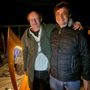 Da sinistra l'arpista Enrico Eurone e l'astrofisico Giovanni Covone