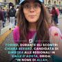 Video e foto dello slogan ripreso da Chiara Berard circolano in rete (immagine tratta da Decripto.org) Video e foto dello slogan ripreso da Chiara Berard circolano in rete (immagine tratta da Decripto.org)