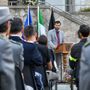 L'intervento dell'assessore Carrel durante la Festa (photo credit Paolo Rey, cliccare sull'immagine per avviare la gallery)