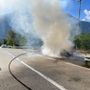Domato incendio di un furgone a Verrayes