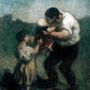 'Il bacio, padre e figli' (1845-1848), Honoré Daumier