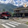 A fuoco il negozio di abbigliamento 'Au Bon Marché' di Pont-St-Martin