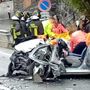 Violento scontro tra auto a Covalou sulla strada della Valtournenche
