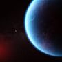 Rappresentazione artistica di K2-18b. Crediti: Nasa, Csa, Esa, J. Olmsted (Stsci), N. Madhusudhan (Cambridge University)