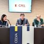L'assessore Lavevaz (al centro della foto) durante l'assemblea del Cpel