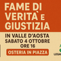 Ad Aosta 'Osteria in piazza' di Libera: menù indigesto di crimini e illegalità