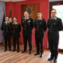 Il colonnello Livio Propato (al centro) con i quattro nuovi marescialli