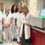 Da sn i tecnici di laboratorio Franca Bianchi, Nicolas Charbonnier, Martina Zanoni; le biologhe molecolari Florida Damasco e Francesca Borney; la dottoressa Patrizia Falcone, Direttrice Medicina di Laboratorio