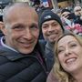 Walter Musso (primo da sn) insieme a Giorgia Meloni