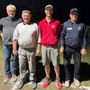 Da sn Fabrizio Requedaz, Pietro Meynet, Thomas Marchesi e Bruno Vaser