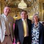 Da sn Agostino Pesce, direttore della Camera di Commercio Italiana della Costa Azzurra; Roberto Rota, sindaco di Courmayeur e Patrizia Dalmasso presidente Camera di Commercio Italiana della Costa Azzurra