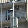 La telecamera a 360° installata in via Torre del Lebbroso ad Aosta