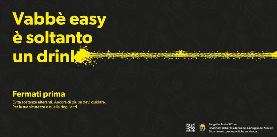 Aosta, al via la campagna di comunicazione ''fermati prima' Aosta, al via la campagna di comunicazione ''fermati prima'