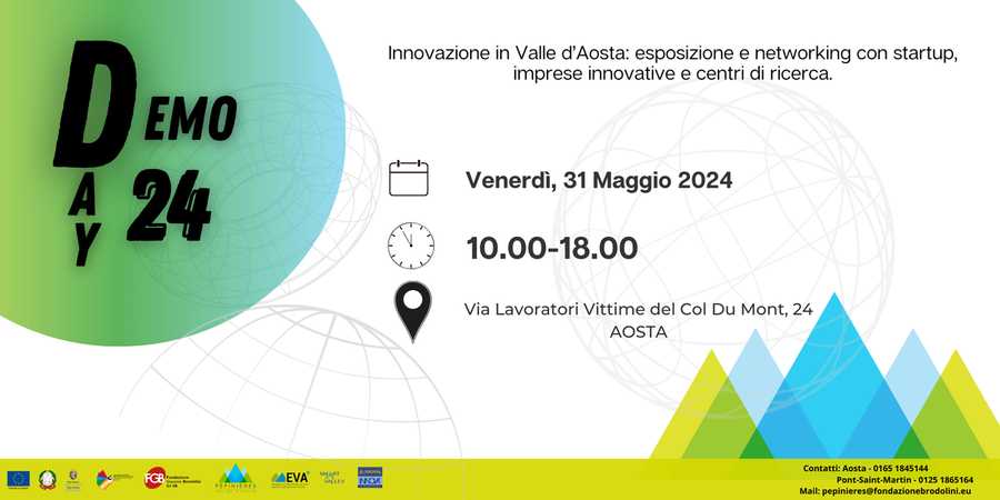 In arrivo la terza edizione del Demo Day; Innovazione in Valle d’Aosta In arrivo la terza edizione del Demo Day; Innovazione in Valle d’Aosta
