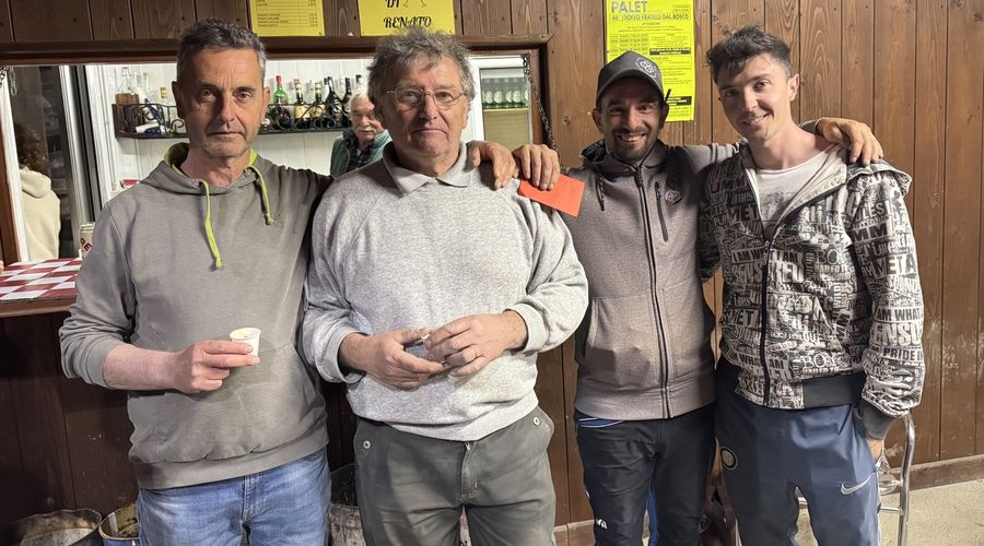 Da sn Lorenzo Fontanaravaz, Pietro Meynet, Patrick Vout e Fabio Fichera