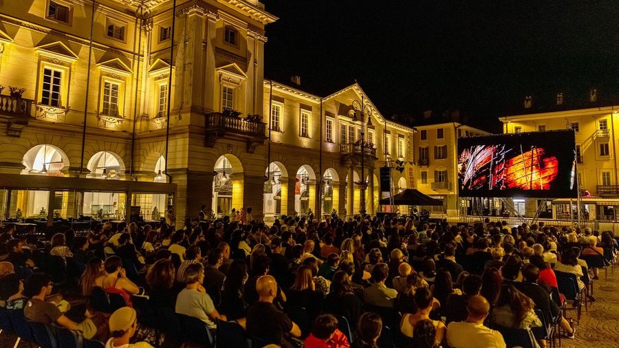 Cactus 2025, una proiezione in piazza Chanoux (photo credit Roberto Roux)