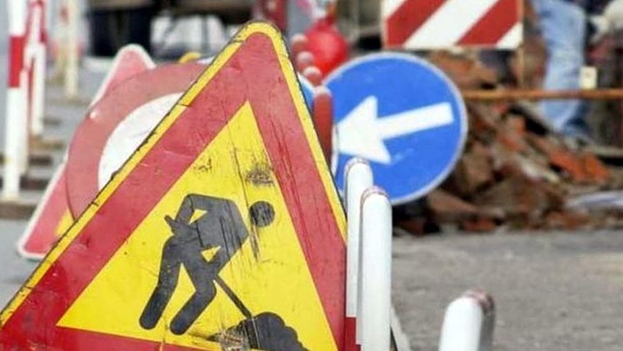 Lavori sulla strada regionale al Col d'Arpy