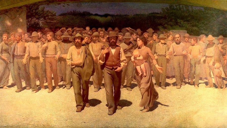 Il quarto stato, di Giuseppe Pellizza da Volpedo