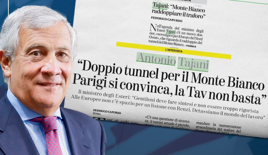 Tajani, 'indispensabile il raddoppio del tunnel del Bianco'