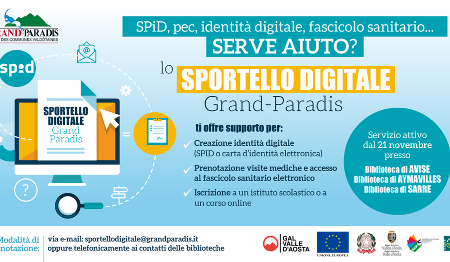 Un successo lo Sportello digitale Grand Paradis Un successo lo Sportello digitale Grand Paradis