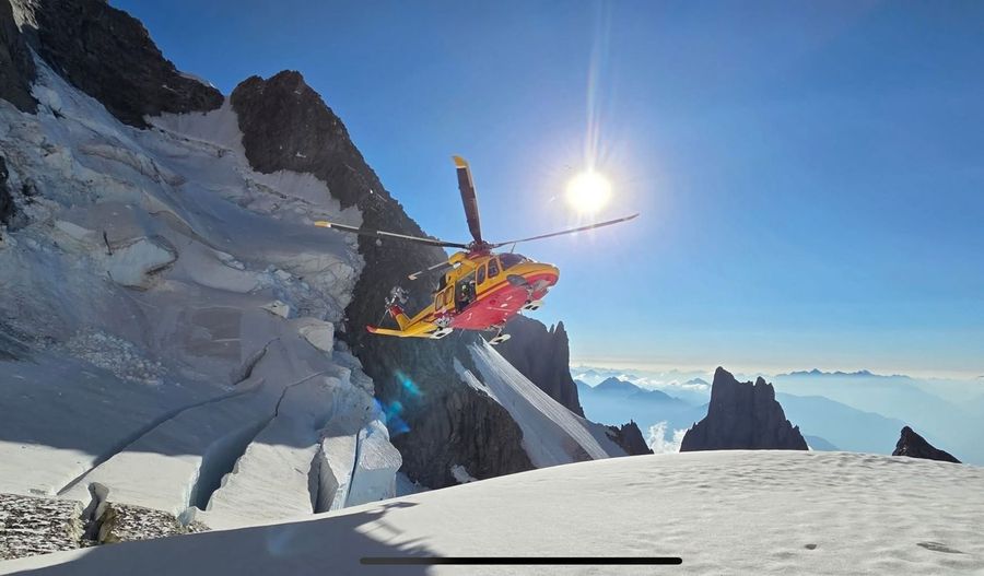 In salvo due alpinisti in difficoltà sul Dente del Gigante