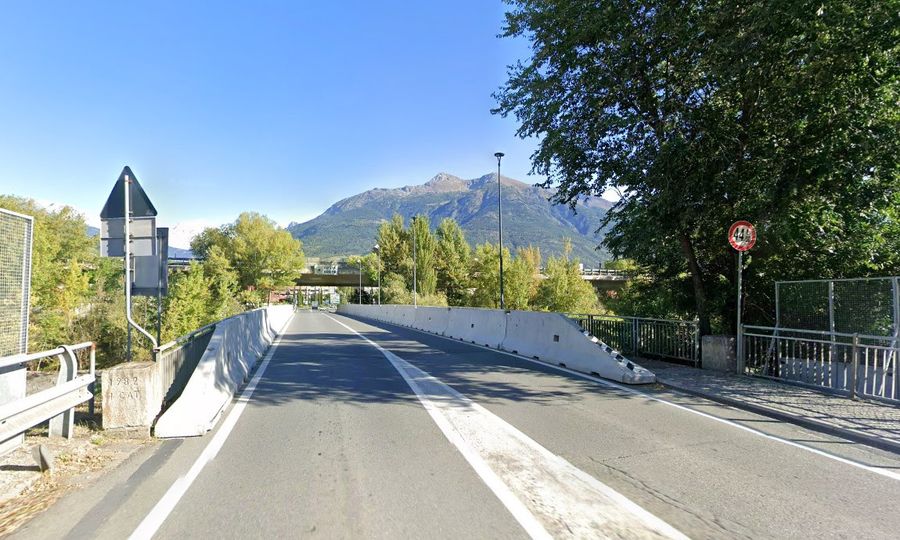 Chiusura temporanea del marciapiede del Pont-Suaz