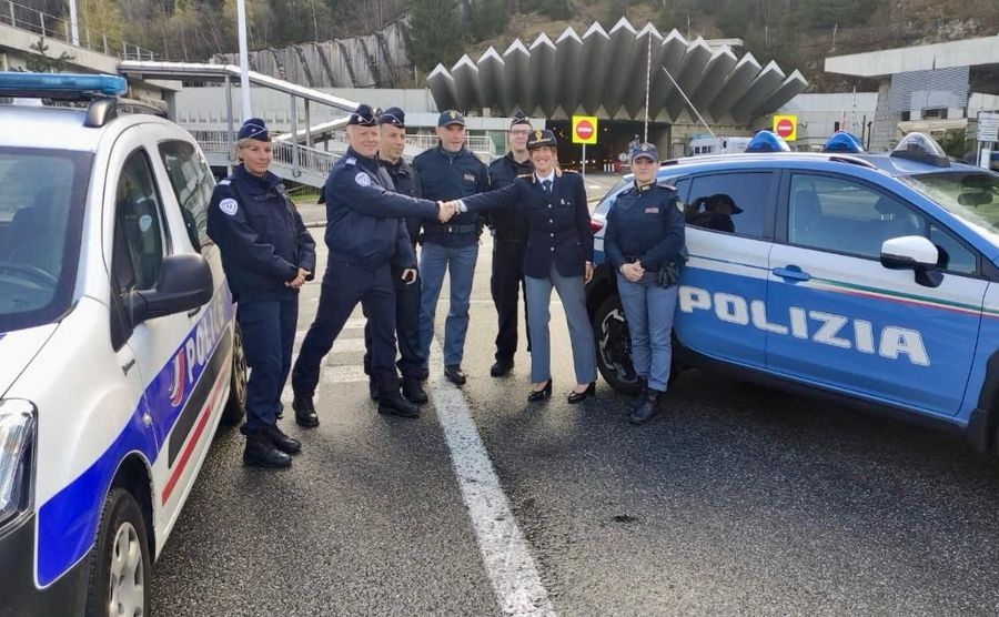 Al traforo del Bianco pattuglie di polizia congiunte italo/francesi