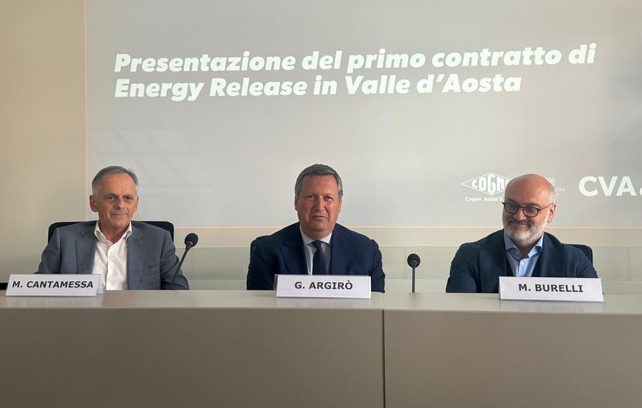 Al via primo contratto di Energy Release in Valle: firmato accordo tra Cva e Cogne Acciai Speciali