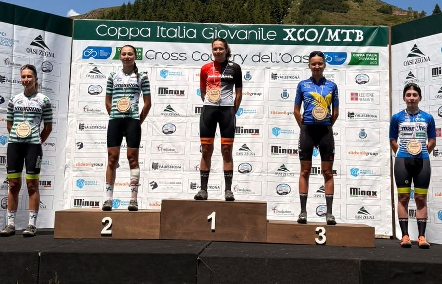 Matilde Anselmi sul podio Matilde Anselmi sul podio